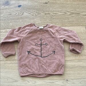 H&M Brown Anchor Graphic Sweater 9/12m Terry swim